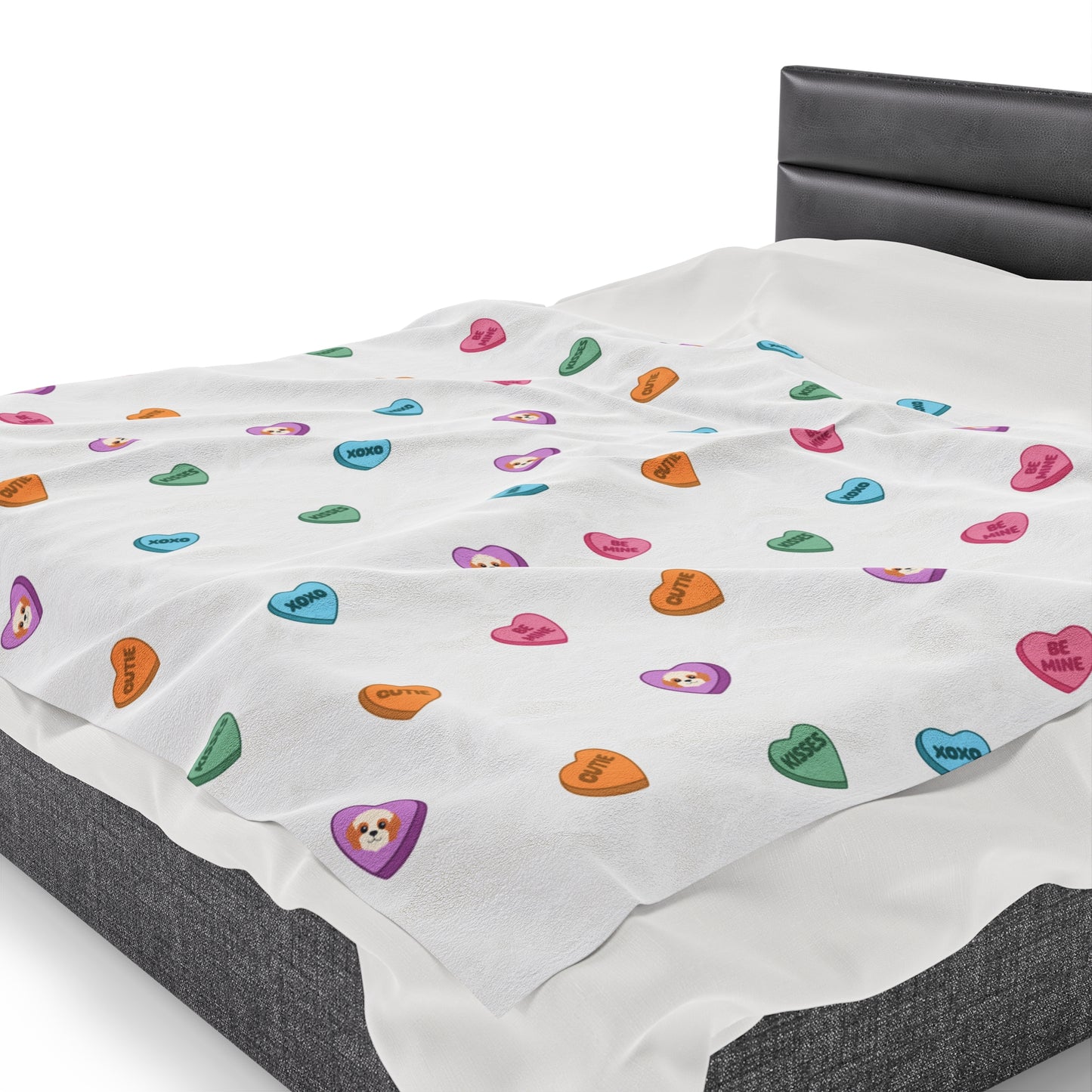 Cavapoo Kisses Plush Blanket
