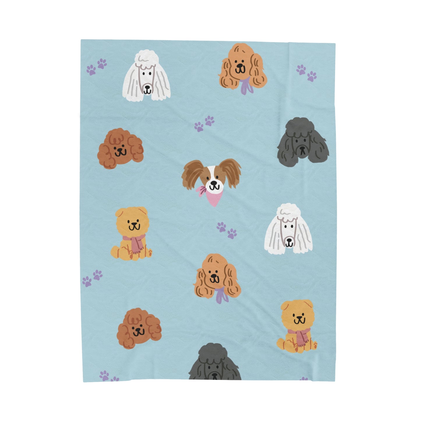 Poodle Pawty Plush Blanket