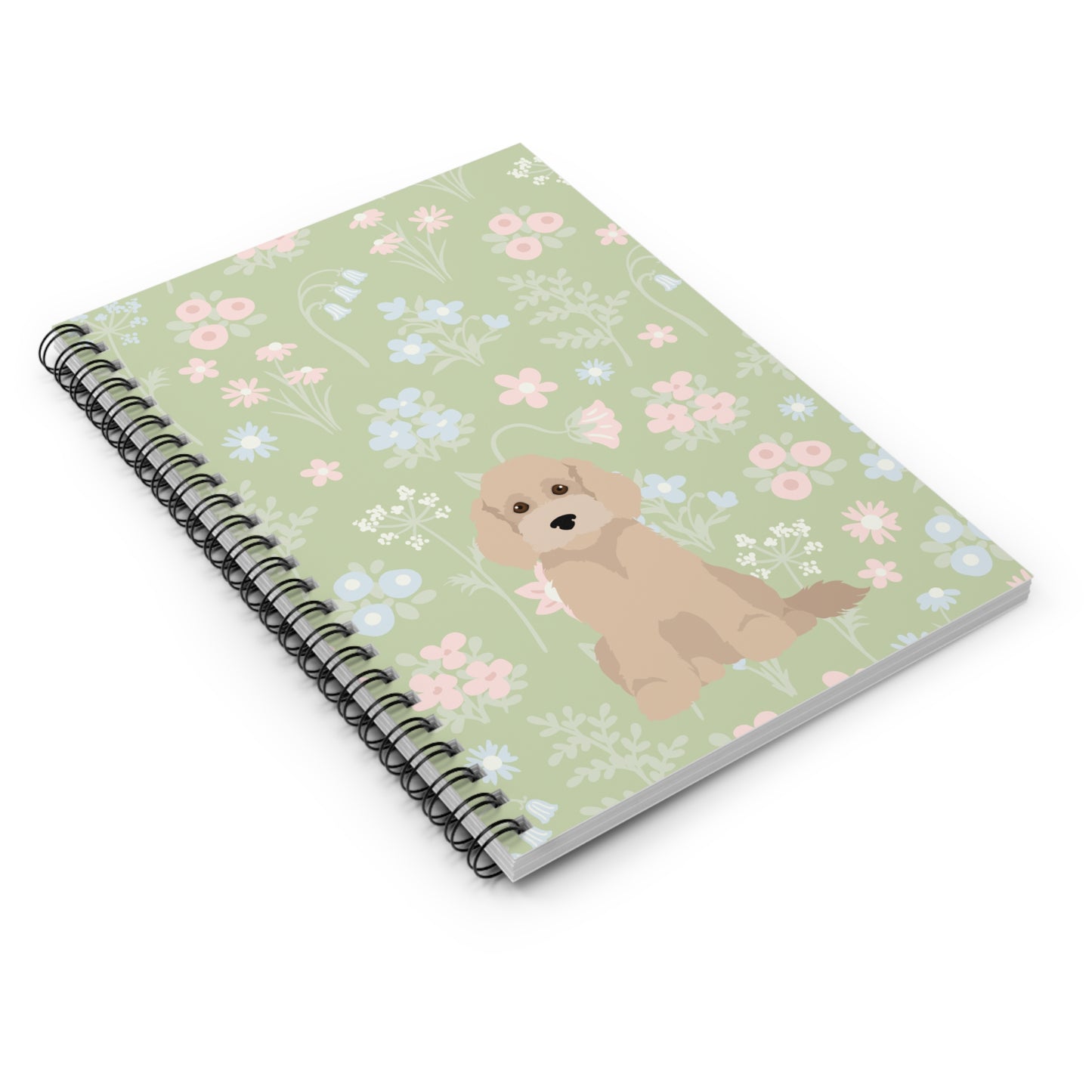 White Goldendoodle Puppy Notebook