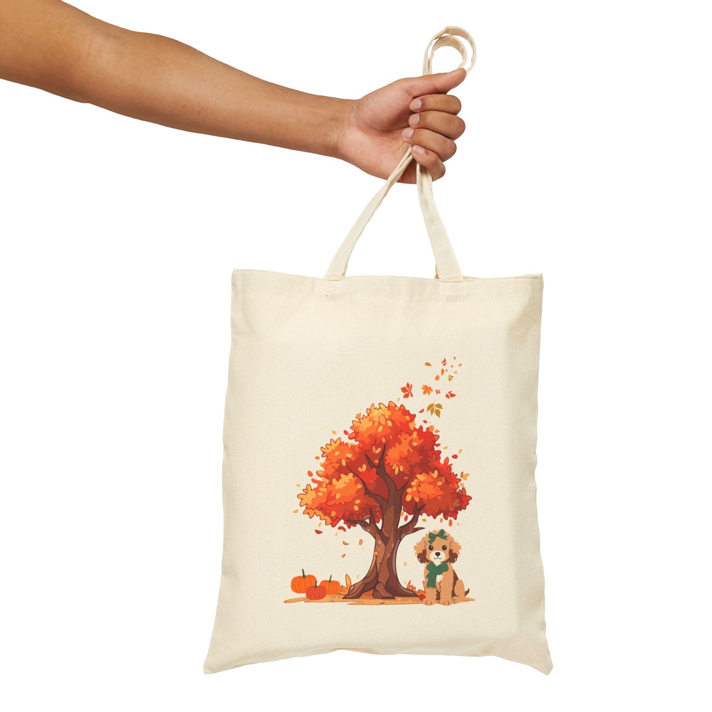 A Fall Walk Canvas Tote Bag