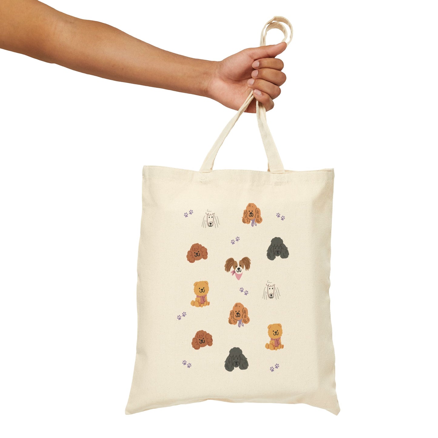 Poodle Pawty Canvas Tote Bag