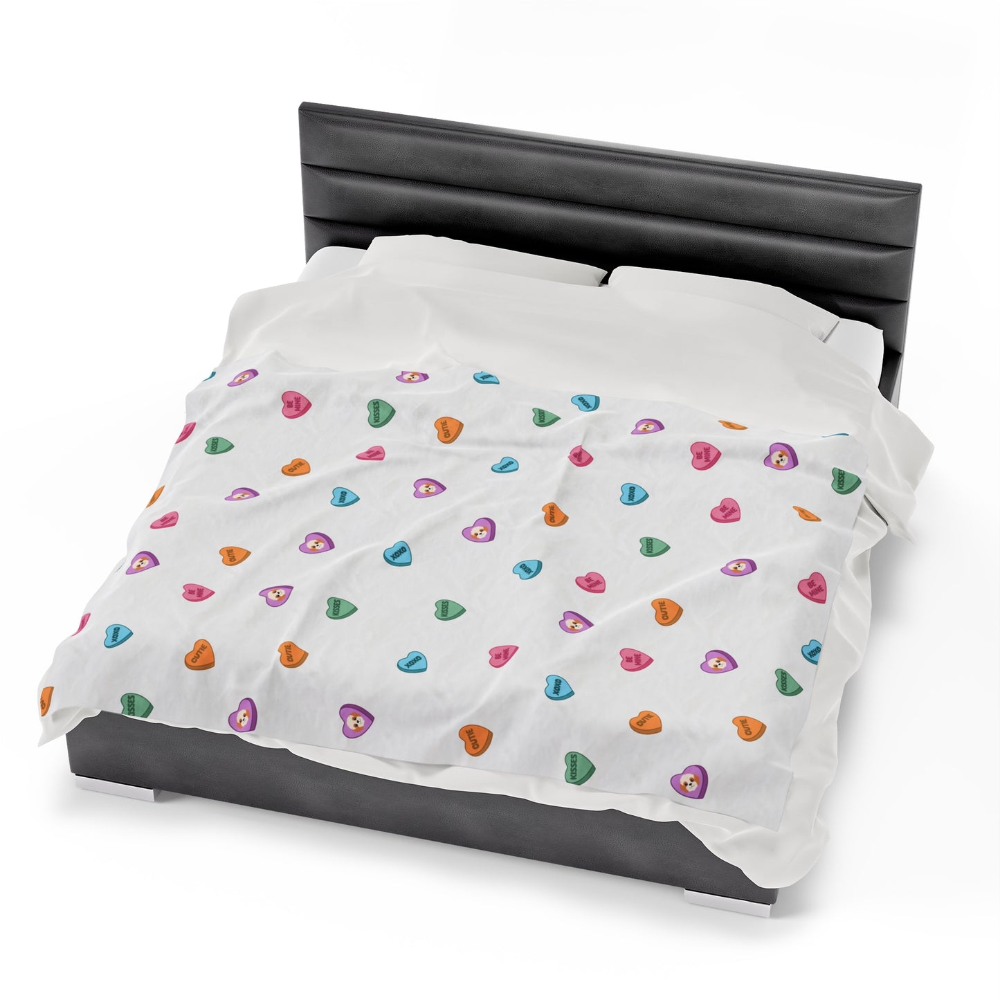 Cavapoo Kisses Plush Blanket