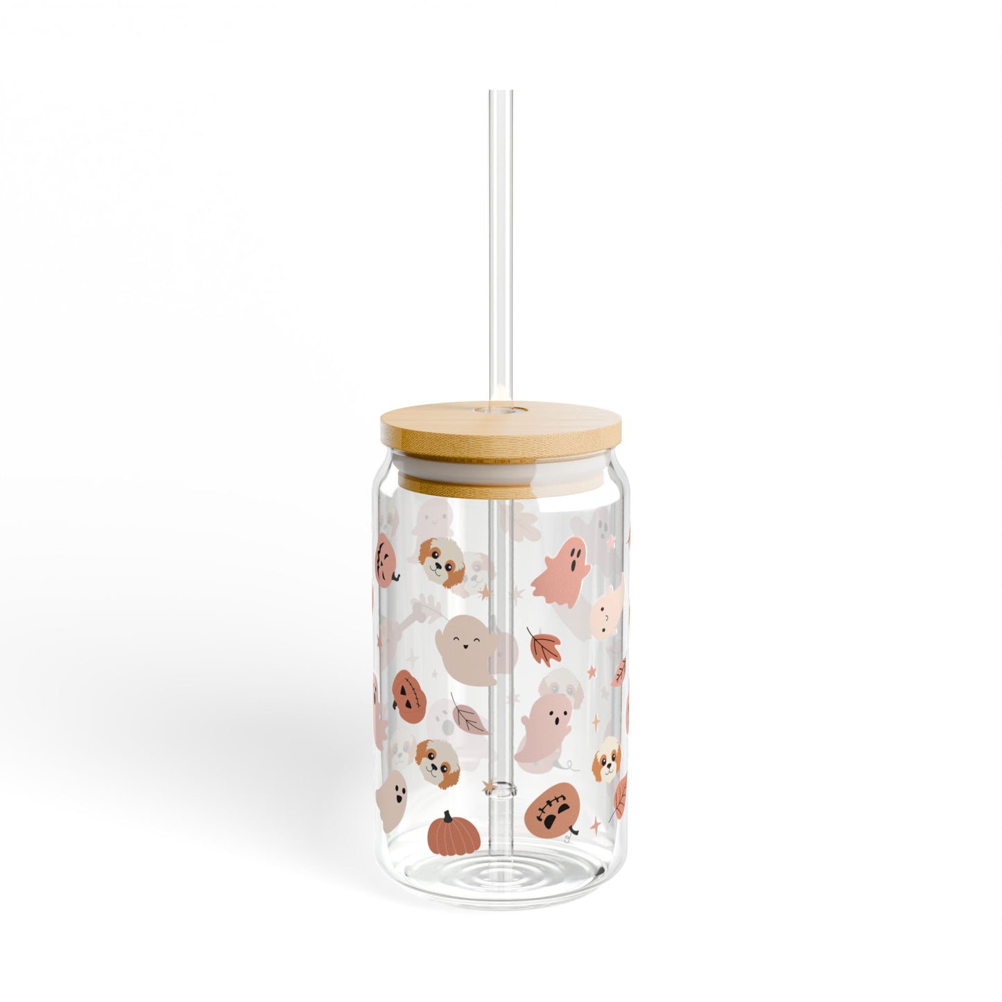 Spooky Season Cavapoo Sipper Glass