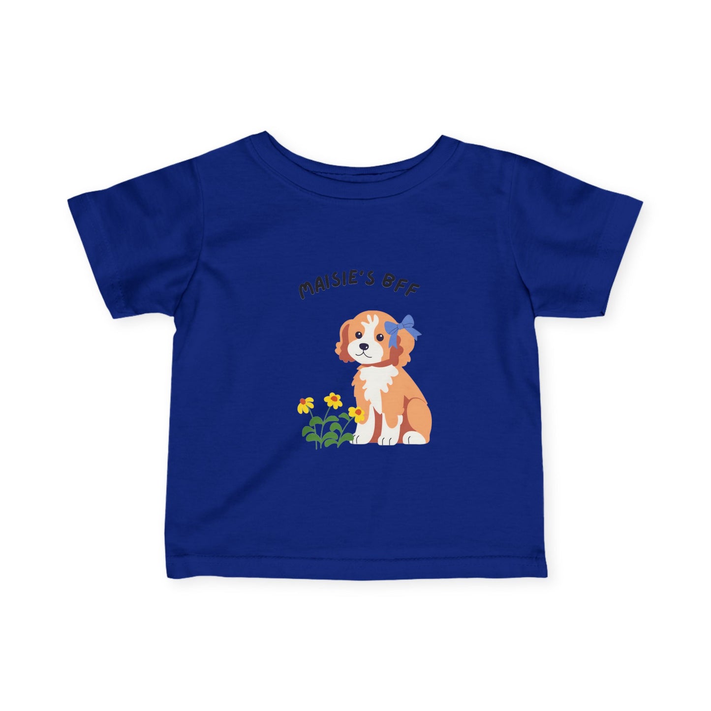 Infant Tee — "Maisie's BFF" Cute Puppy Graphic Baby Shirt