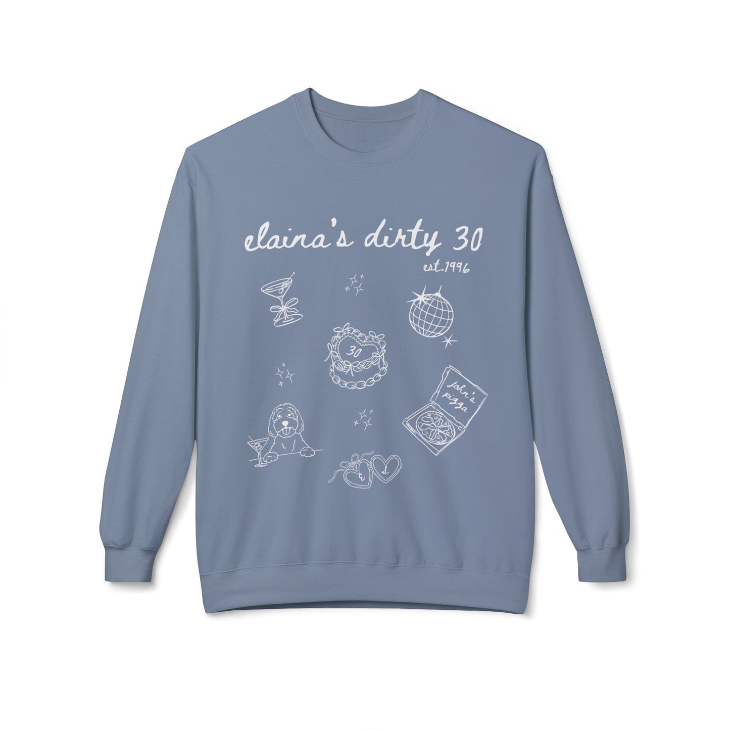 Copy of Crewneck Sweatshirt — Subtle Retro Cartoon 'Mom's Baby' Graphic