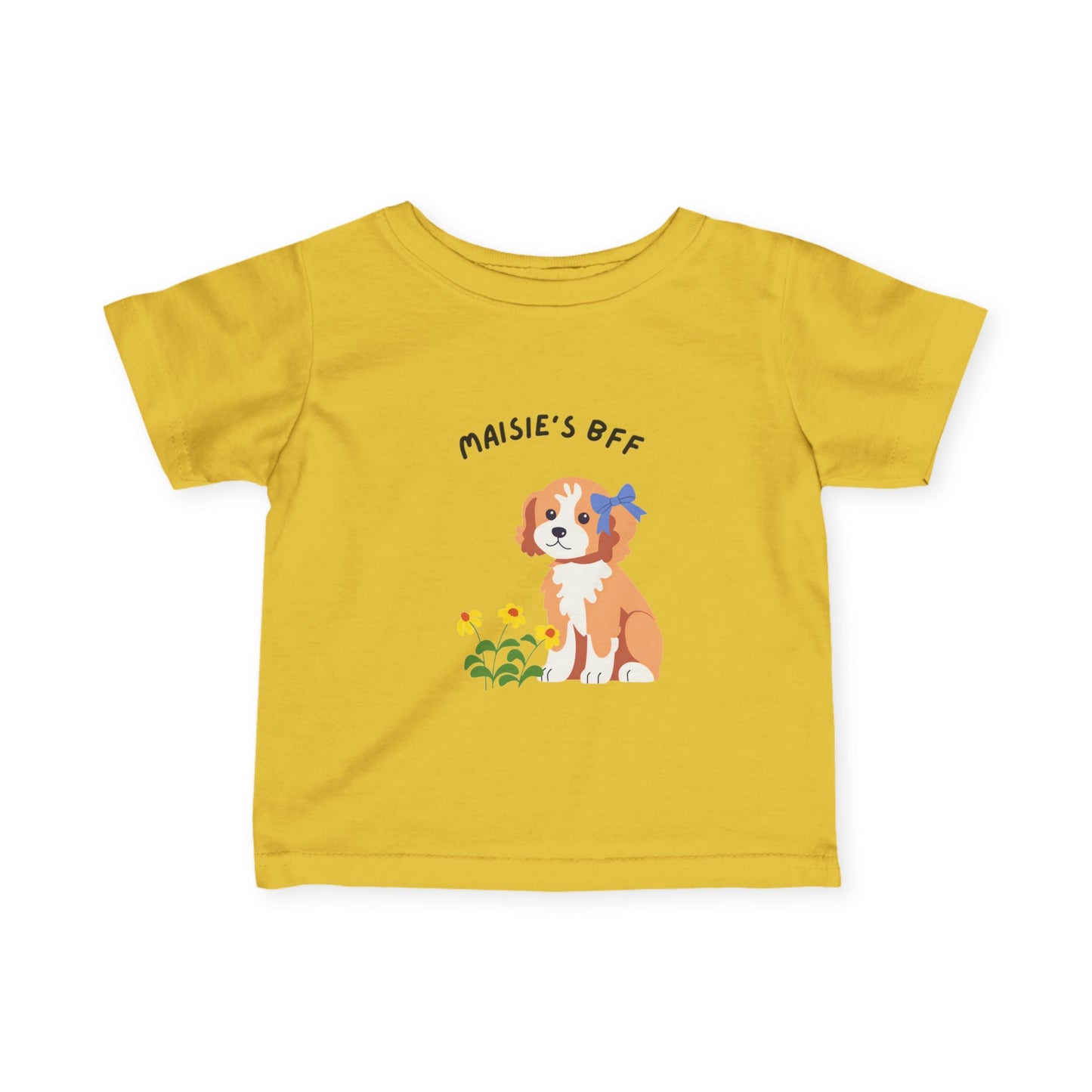 Infant Tee — "Maisie's BFF" Cute Puppy Graphic Baby Shirt