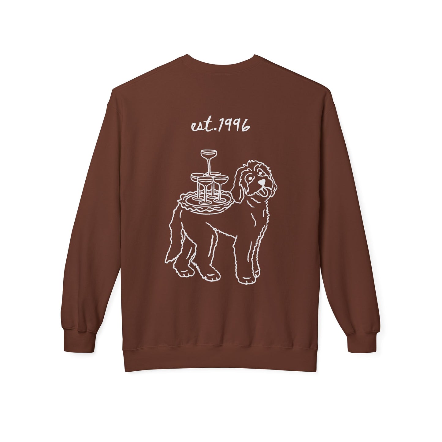 Crewneck Sweatshirt — Minimal White Classic Fleece Crew