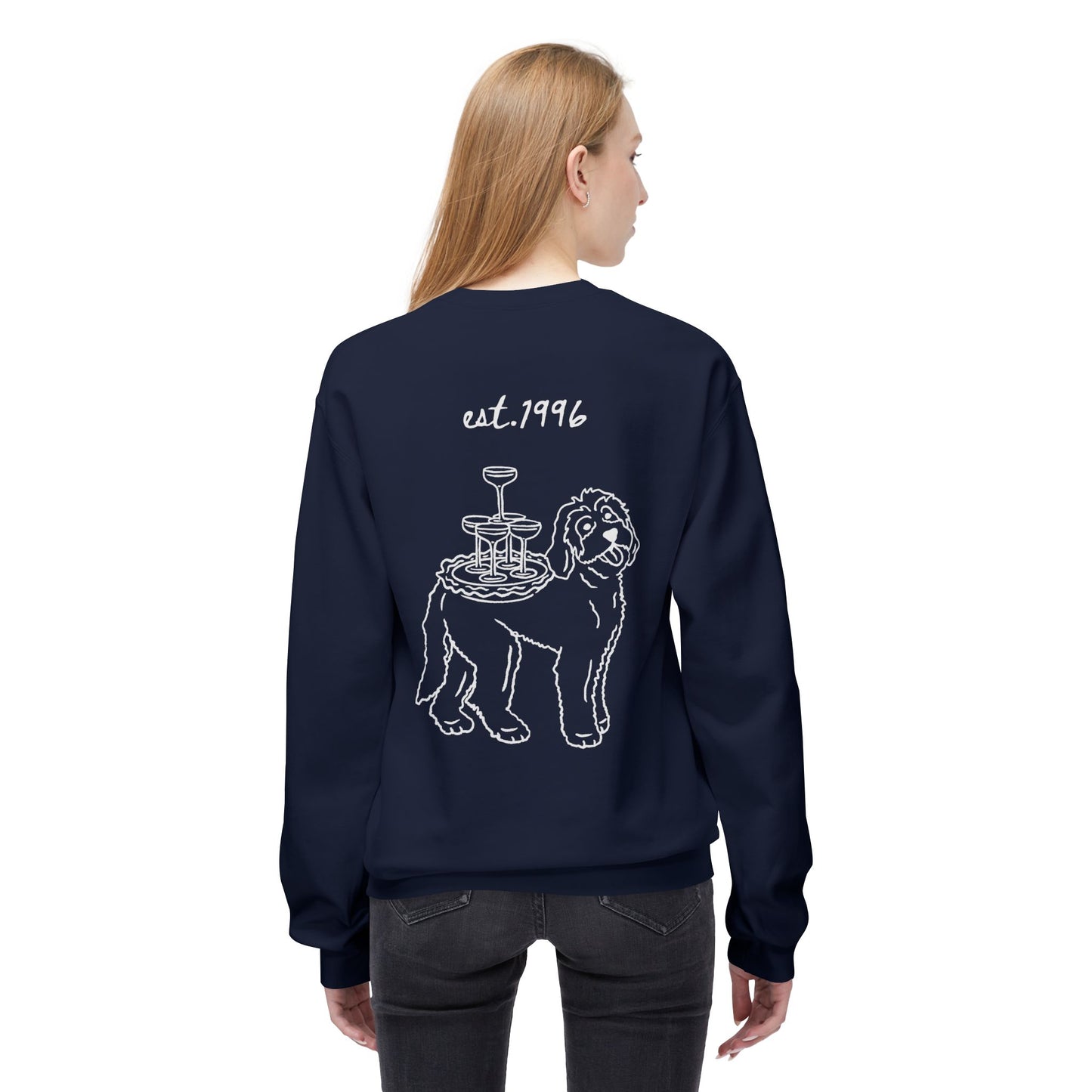 Crewneck Sweatshirt — Minimal White Classic Fleece Crew