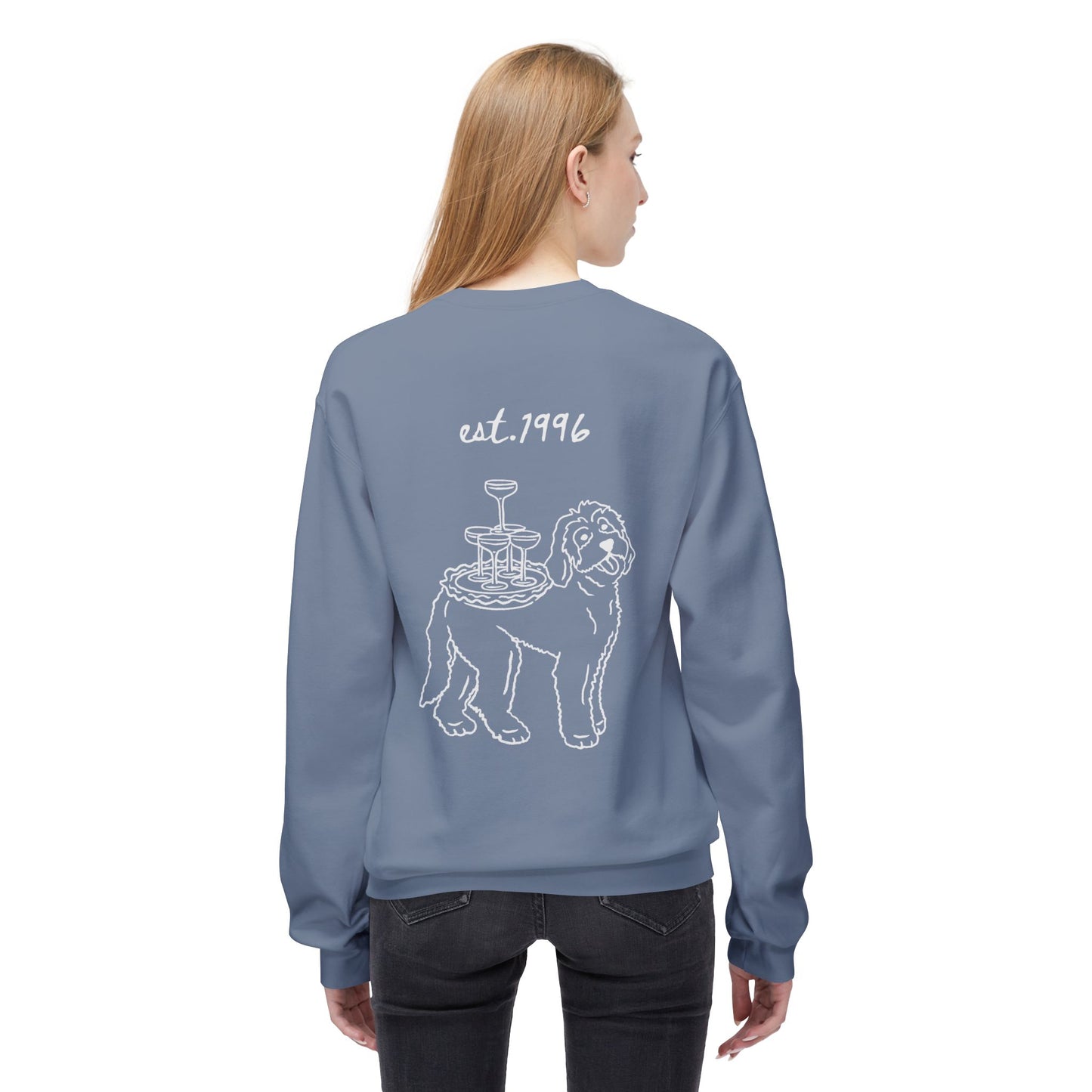 Copy of Crewneck Sweatshirt — Subtle Retro Cartoon 'Mom's Baby' Graphic