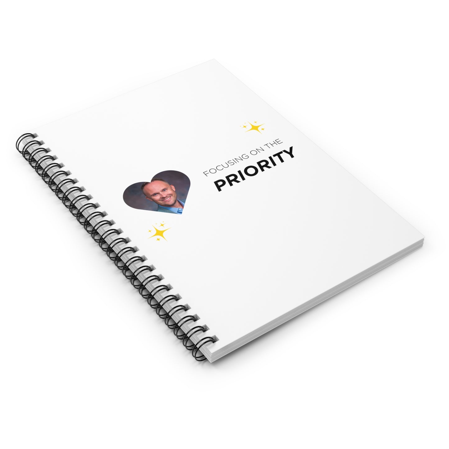 Motivational Spiral Notebook - Focusing on the Priority