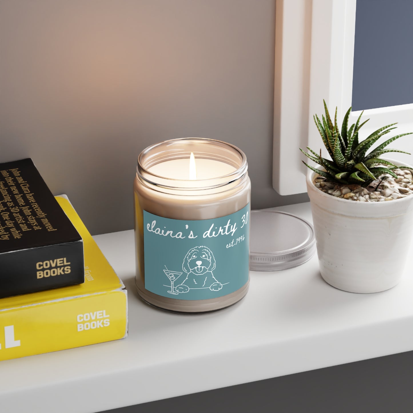 Personalized 'Elaina's Dirty 30' Birthday Soy Candle — Custom Name 9oz