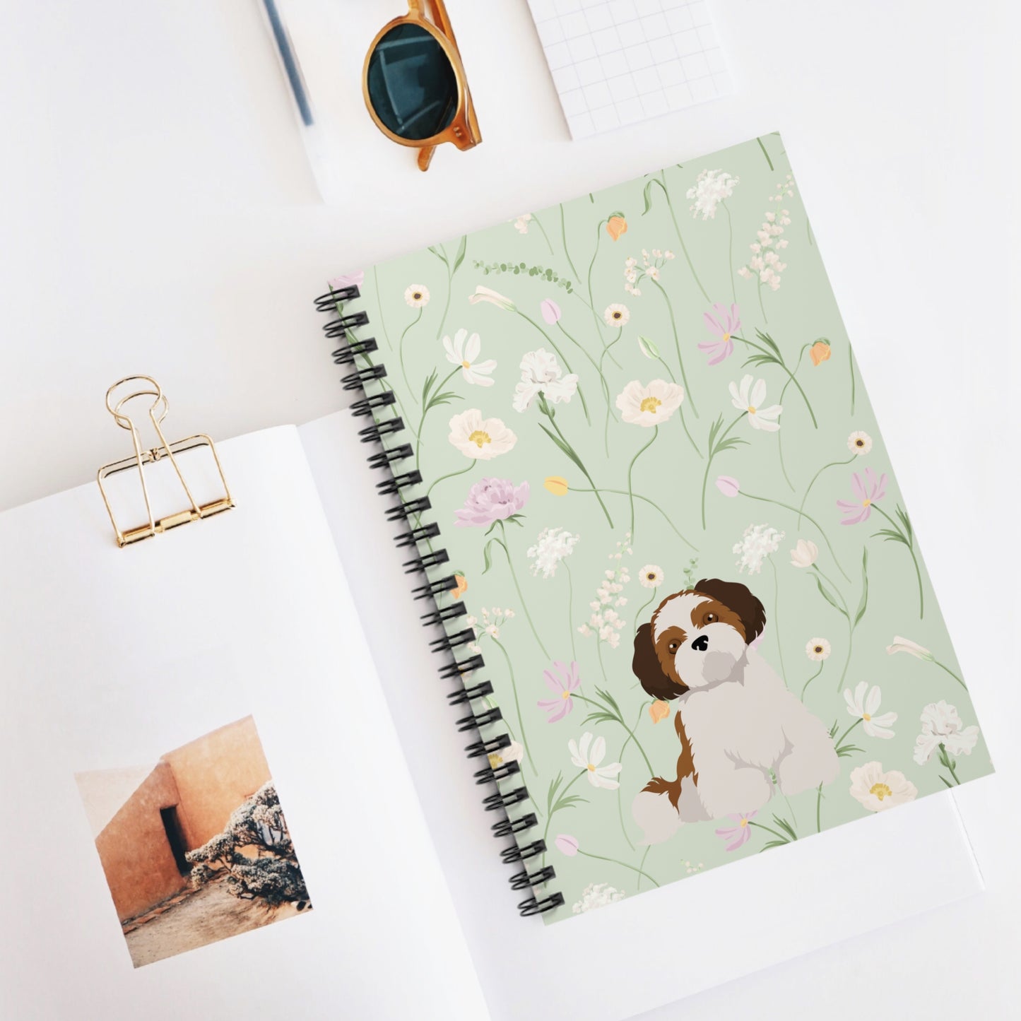 Brown Shih Tzu Puppy Notebook