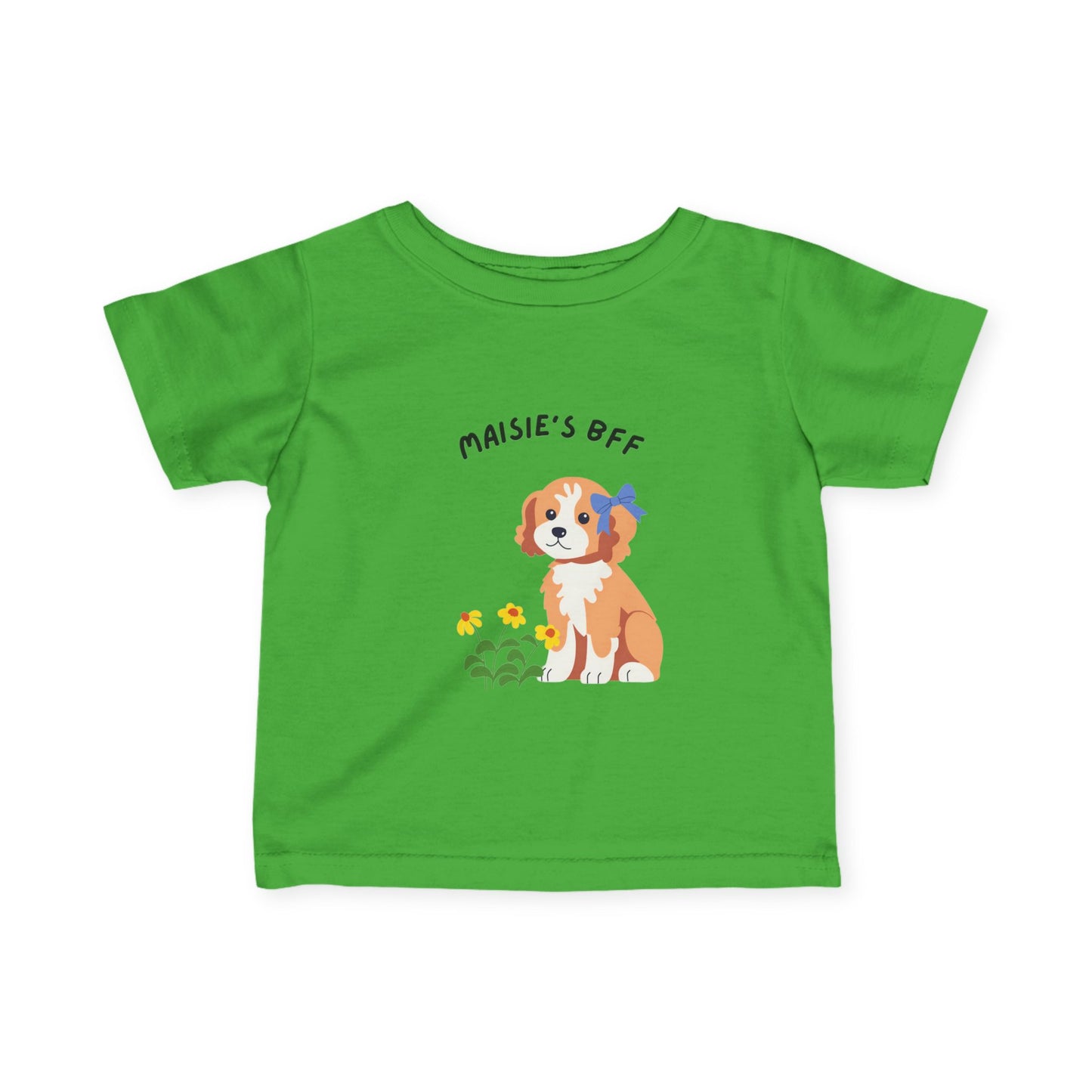 Infant Tee — "Maisie's BFF" Cute Puppy Graphic Baby Shirt