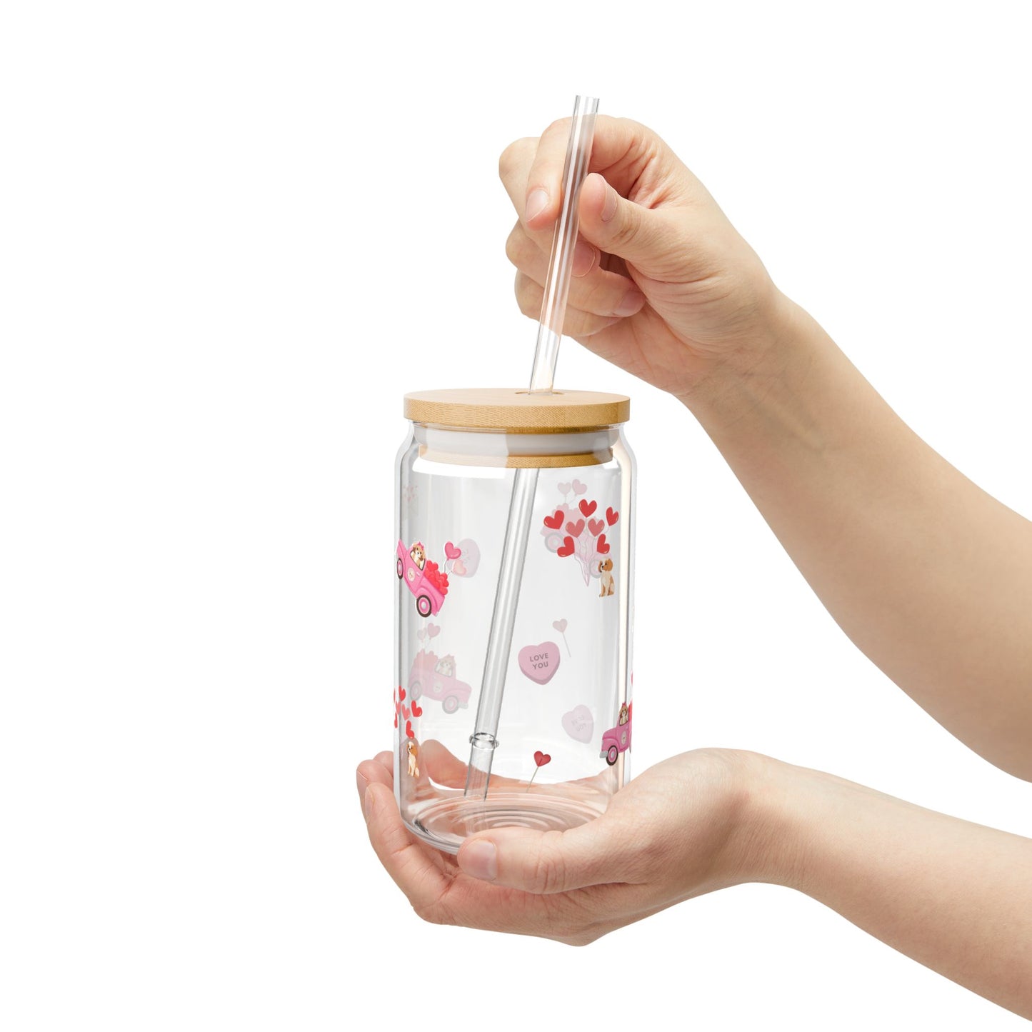 Doodle Be Mine Sipper Glass