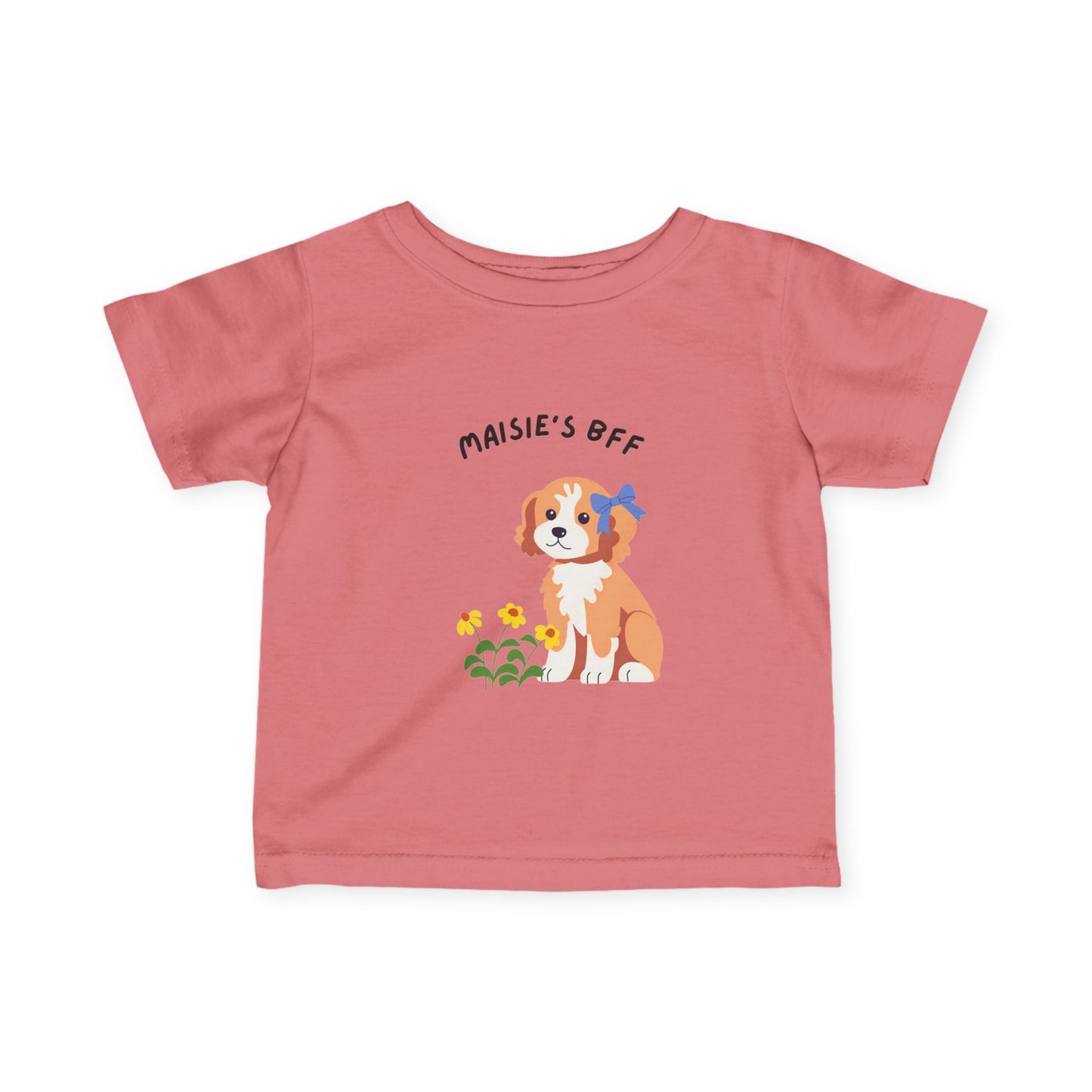 Infant Tee — "Maisie's BFF" Cute Puppy Graphic Baby Shirt