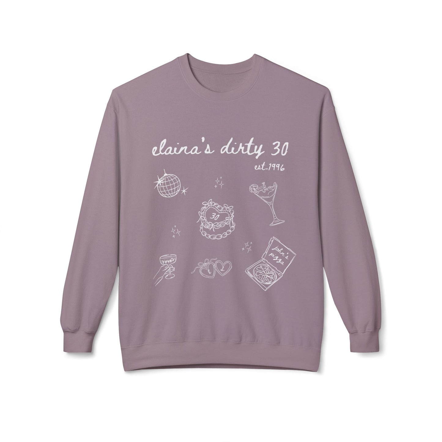 Crewneck Sweatshirt — Minimal White Classic Fleece Crew