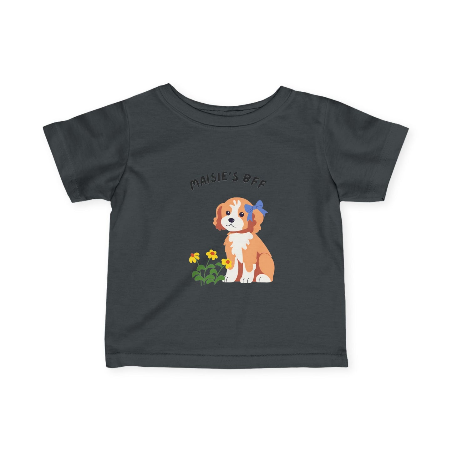 Infant Tee — "Maisie's BFF" Cute Puppy Graphic Baby Shirt