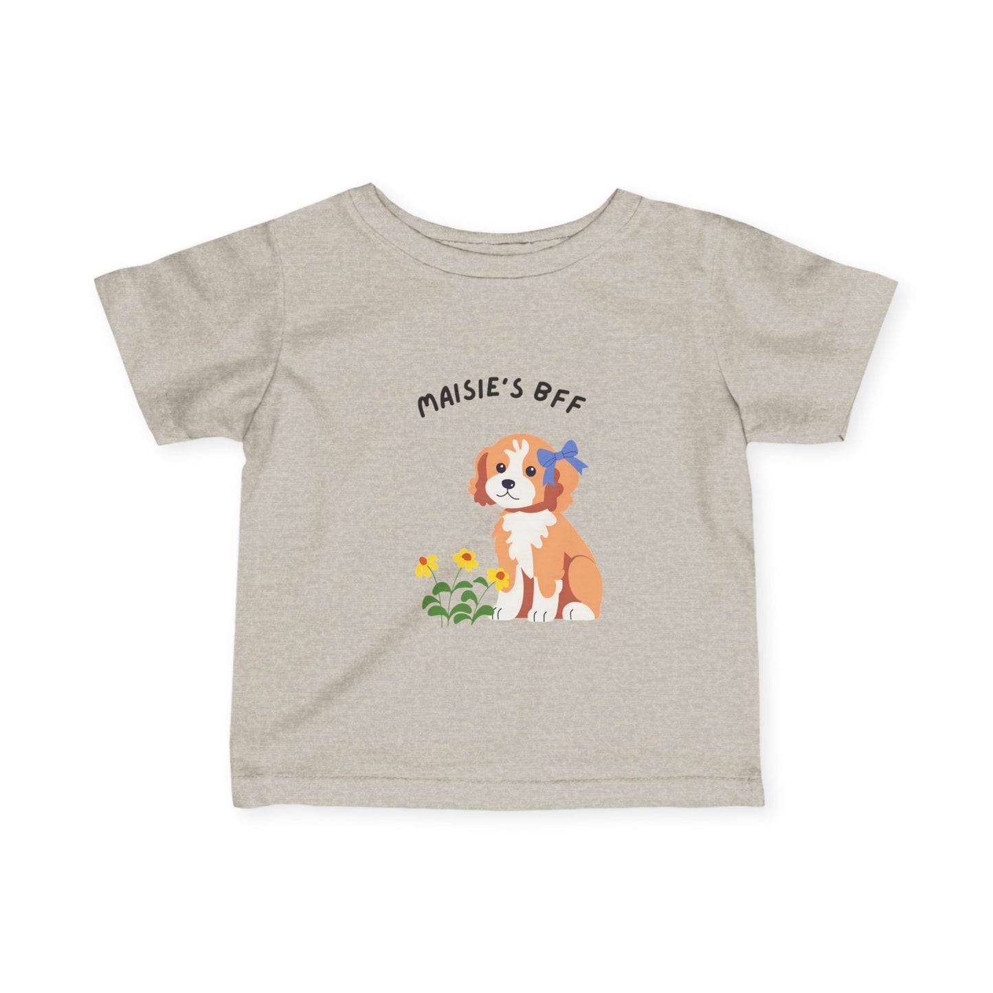 Infant Tee — "Maisie's BFF" Cute Puppy Graphic Baby Shirt