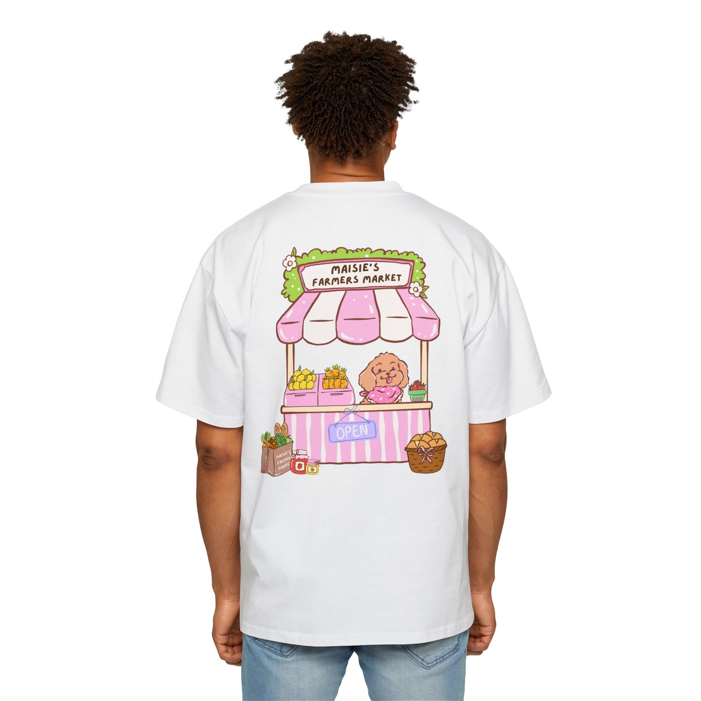 Farmers Market Graphic Tee — 'Maisie's Farmers Market' Cute Cart Stand T-Shirt