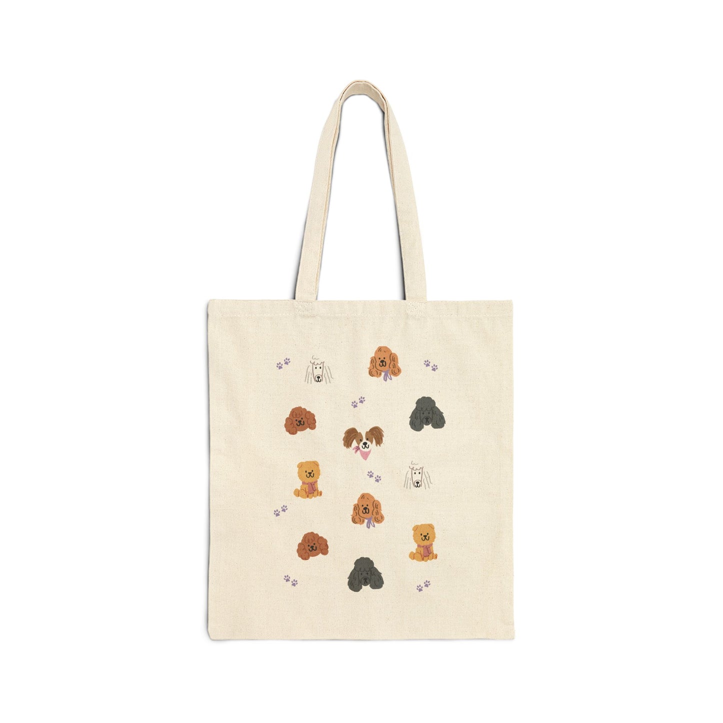 Poodle Pawty Canvas Tote Bag