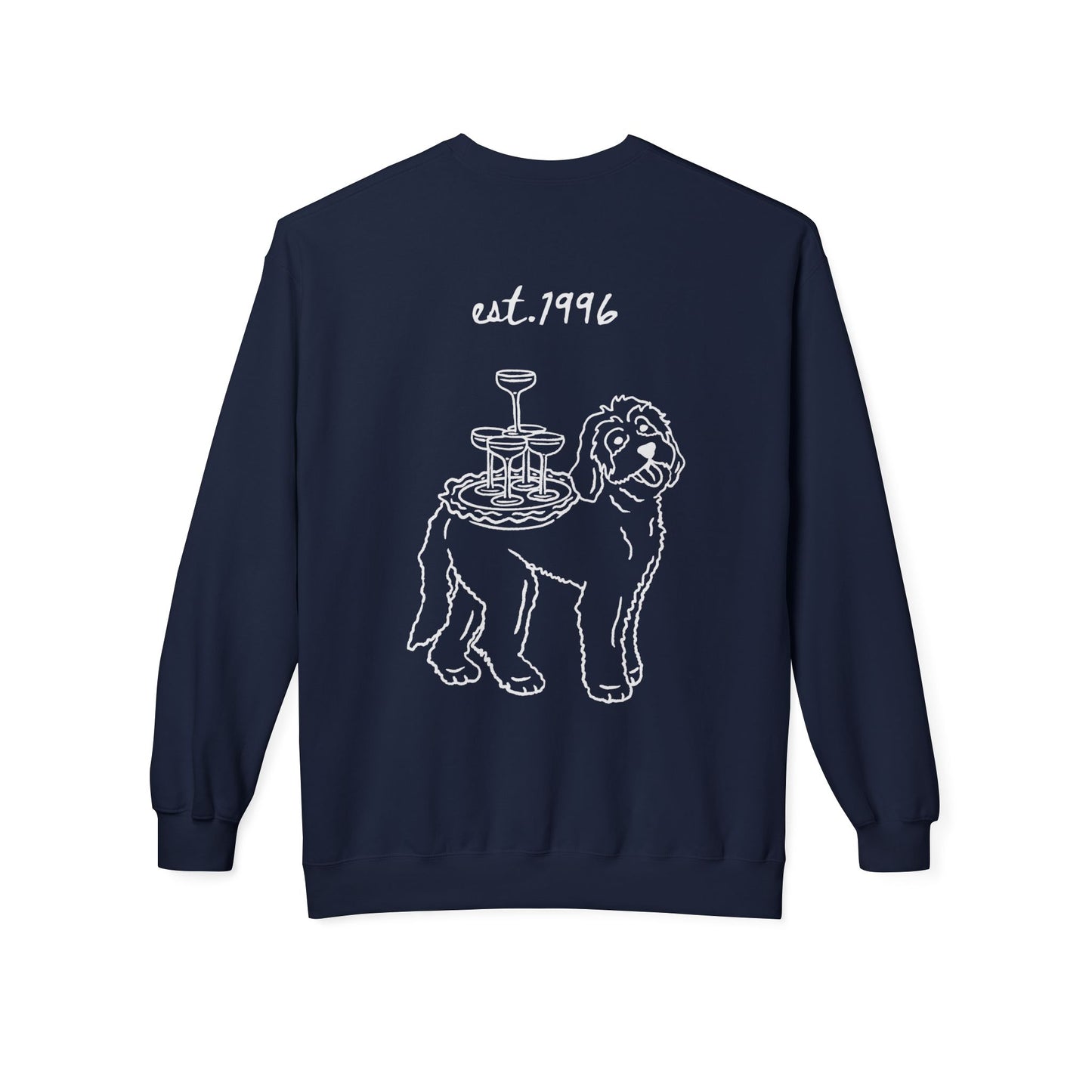 Crewneck Sweatshirt — Minimal White Classic Fleece Crew