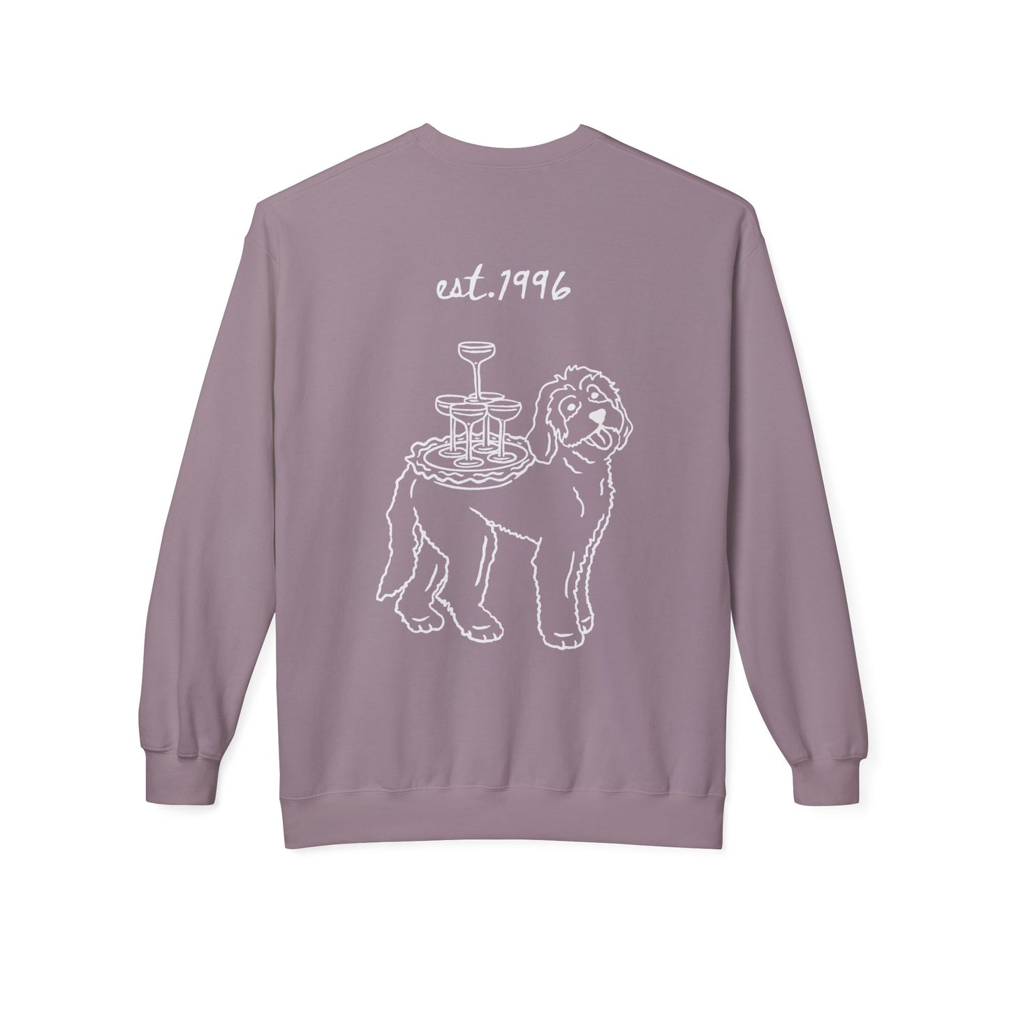 Crewneck Sweatshirt — Minimal White Classic Fleece Crew
