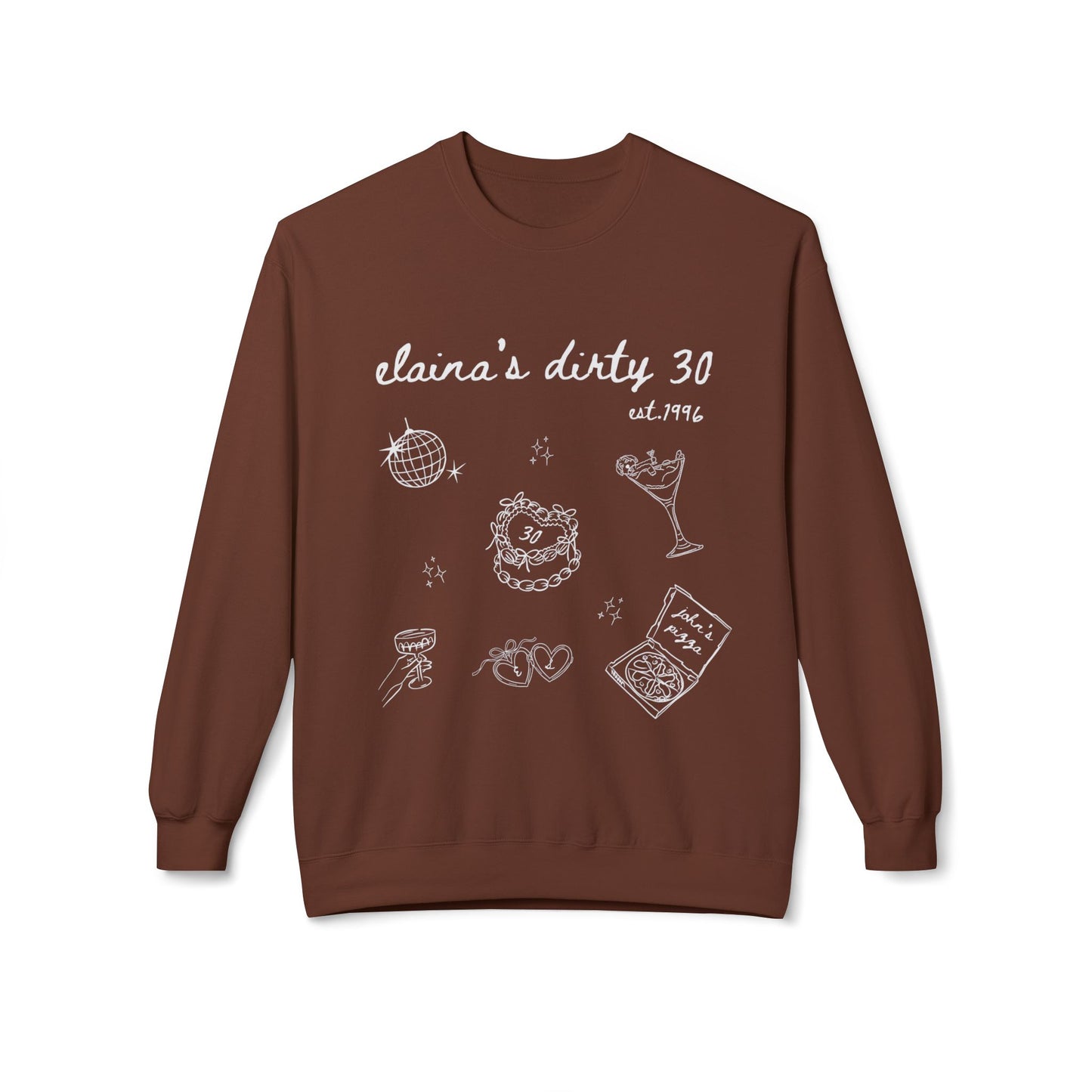 Crewneck Sweatshirt — Minimal White Classic Fleece Crew