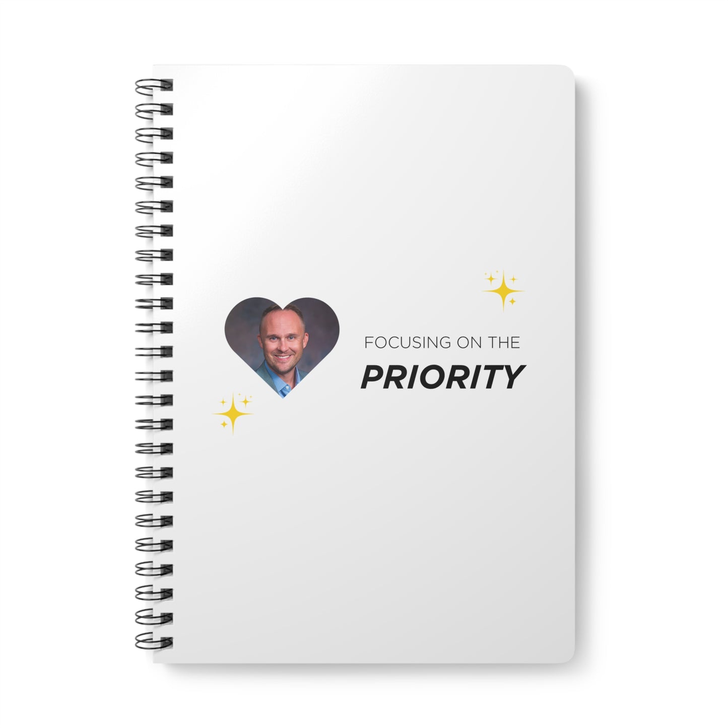 Motivational Wirobound Notebook - Focusing on the Priority - A5