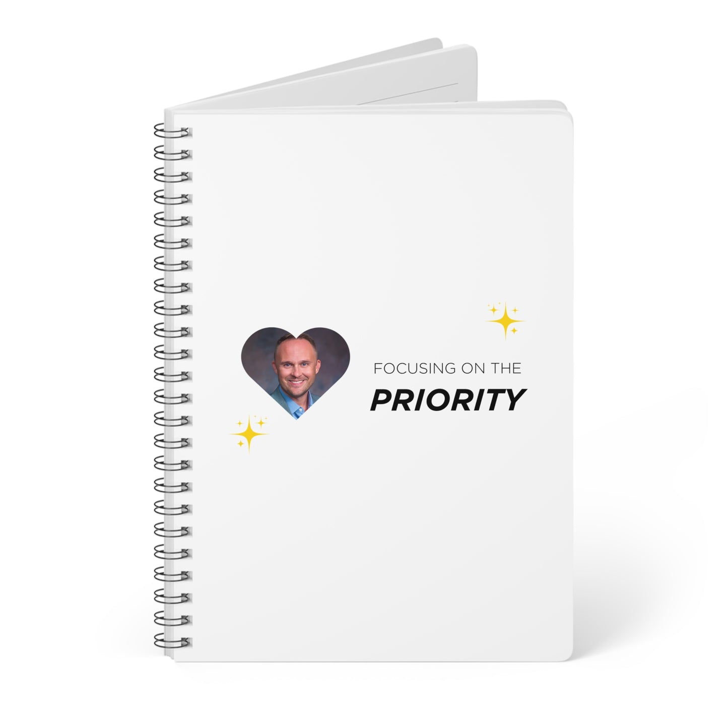 Motivational Wirobound Notebook - Focusing on the Priority - A5